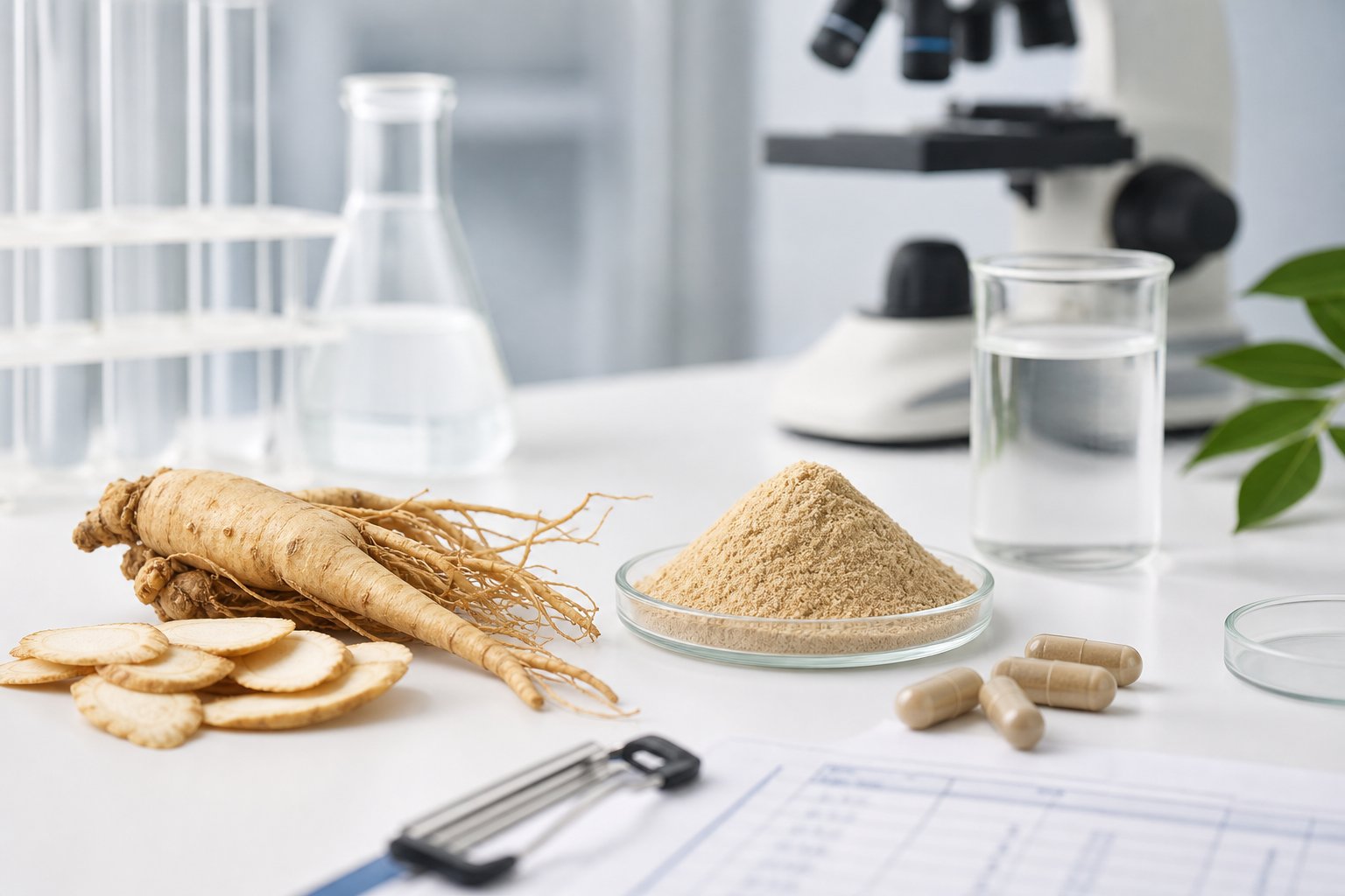 中藥行人蔘與生技人蔘皂苷萃取粉末差在哪？成分、應用與檢測把關全解析